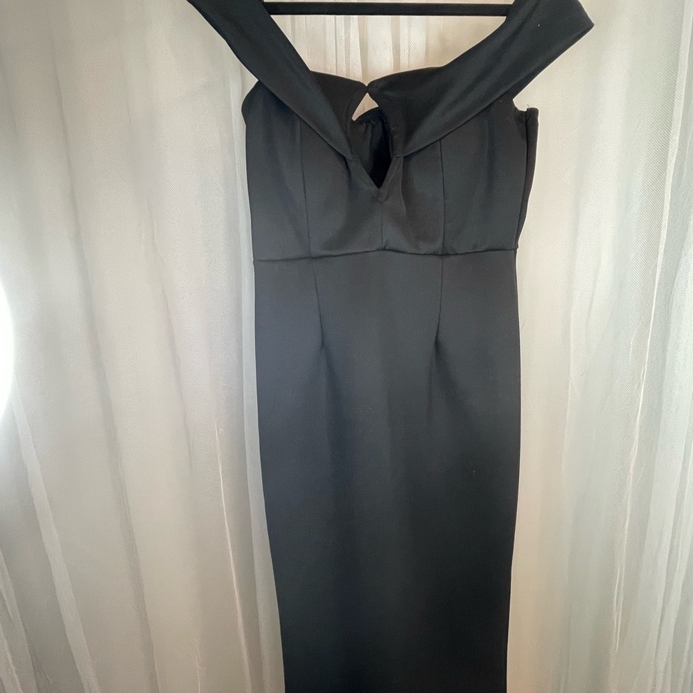 Elegant Black Off-Shoulder Dress